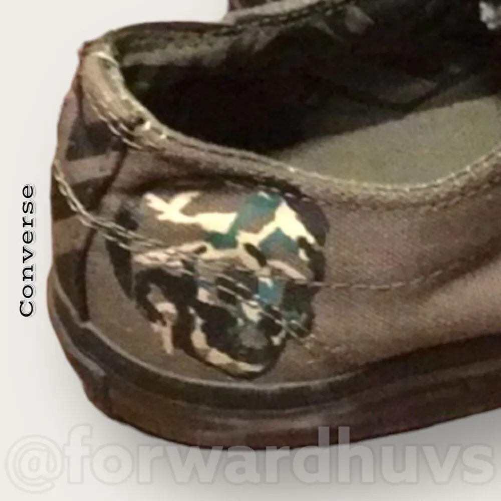 Converse One Star Army Green & Skulls Junior 5